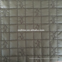 100% polyester quilting fabric, embroidered design fabric for winter coat